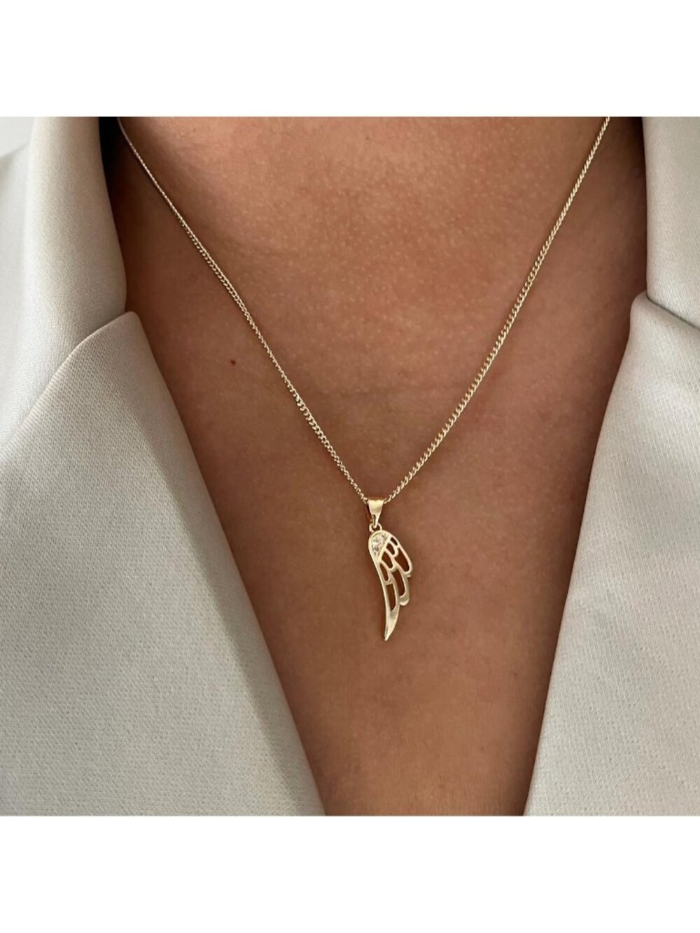 Wings Necklace18K Gold Filled20 Inches in...